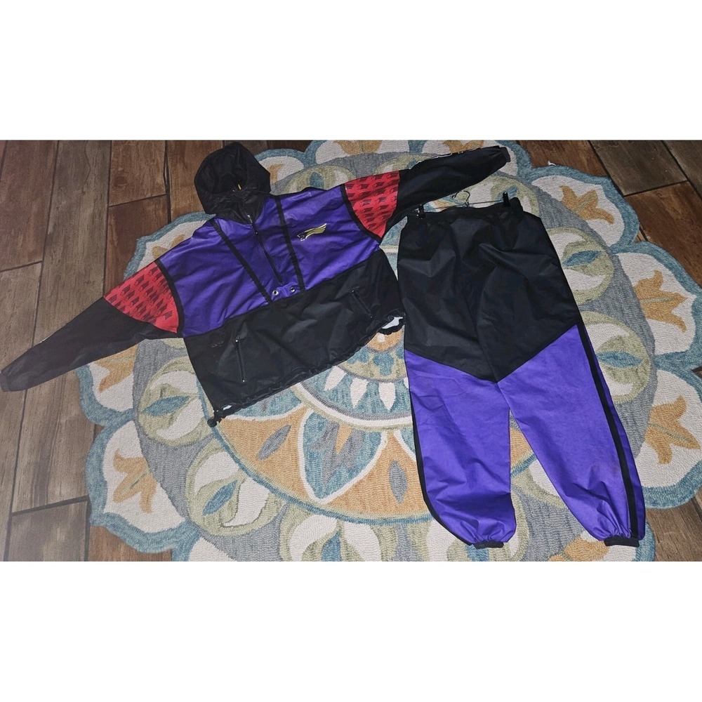 VINTAGE Ronny Polaris Large Jacket Pullover 1/4 Zip Hoodie & Pants  Logo